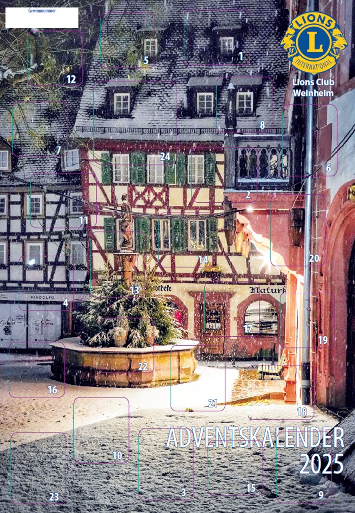 Lions Club Weinheim Adventskalender 2025